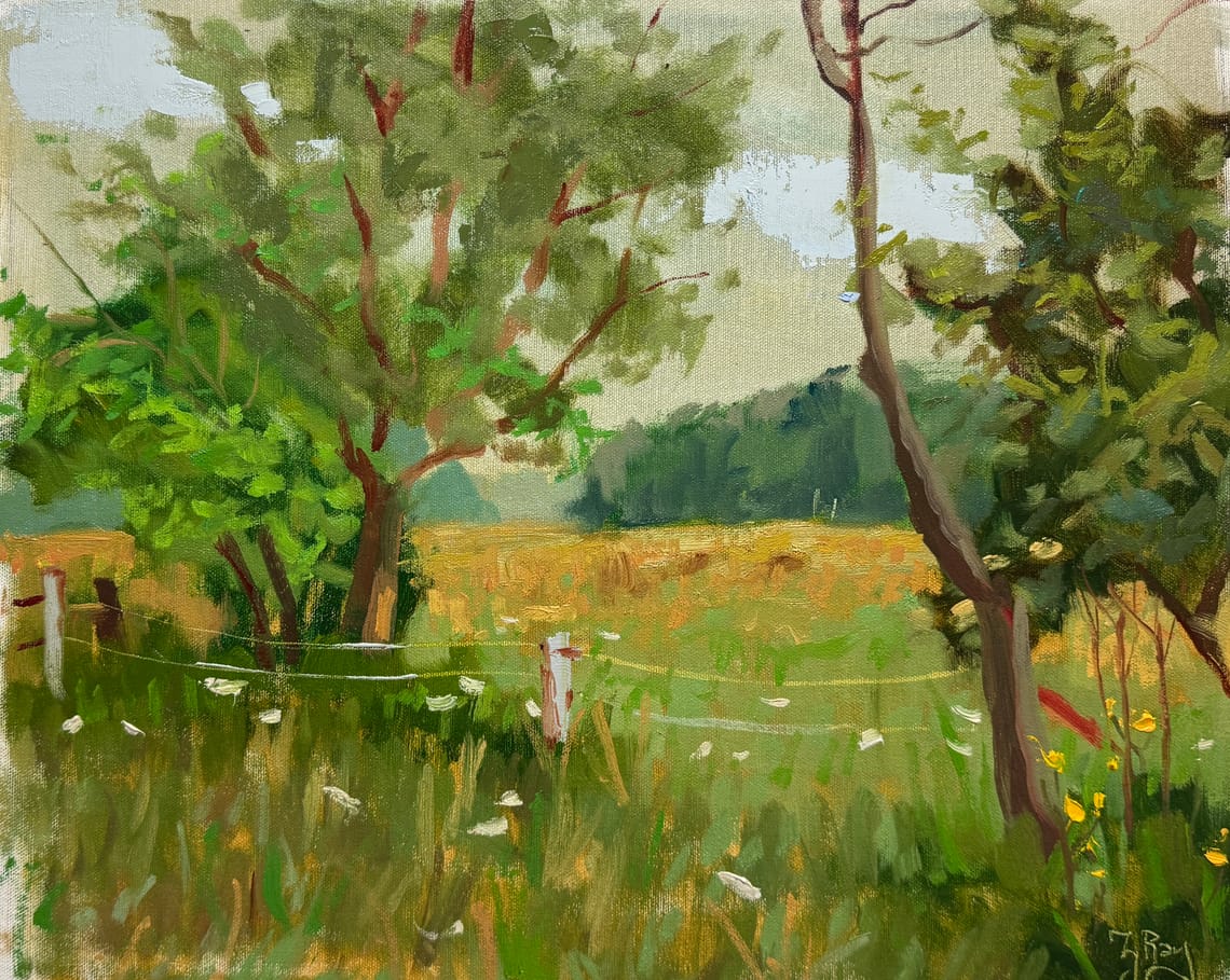 Finishing Up Yesterday’s Painting