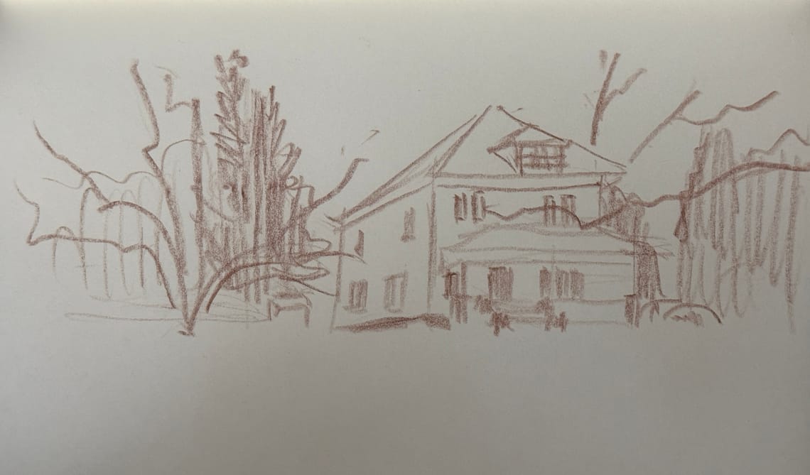 Yellow House Sketch