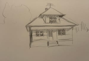 Sketch of Grandfather's House
