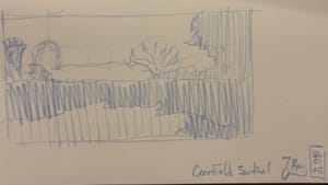 Cornfield Composition Sketch