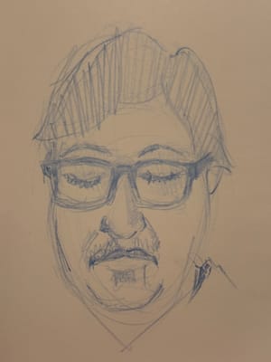 Game Night Portrait Sketch