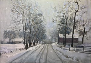 Snow On A Back Road, Completed